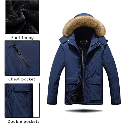 Men's Winter Snow Coat Ski Jacket Waterproof Hooded Outerwear J369201