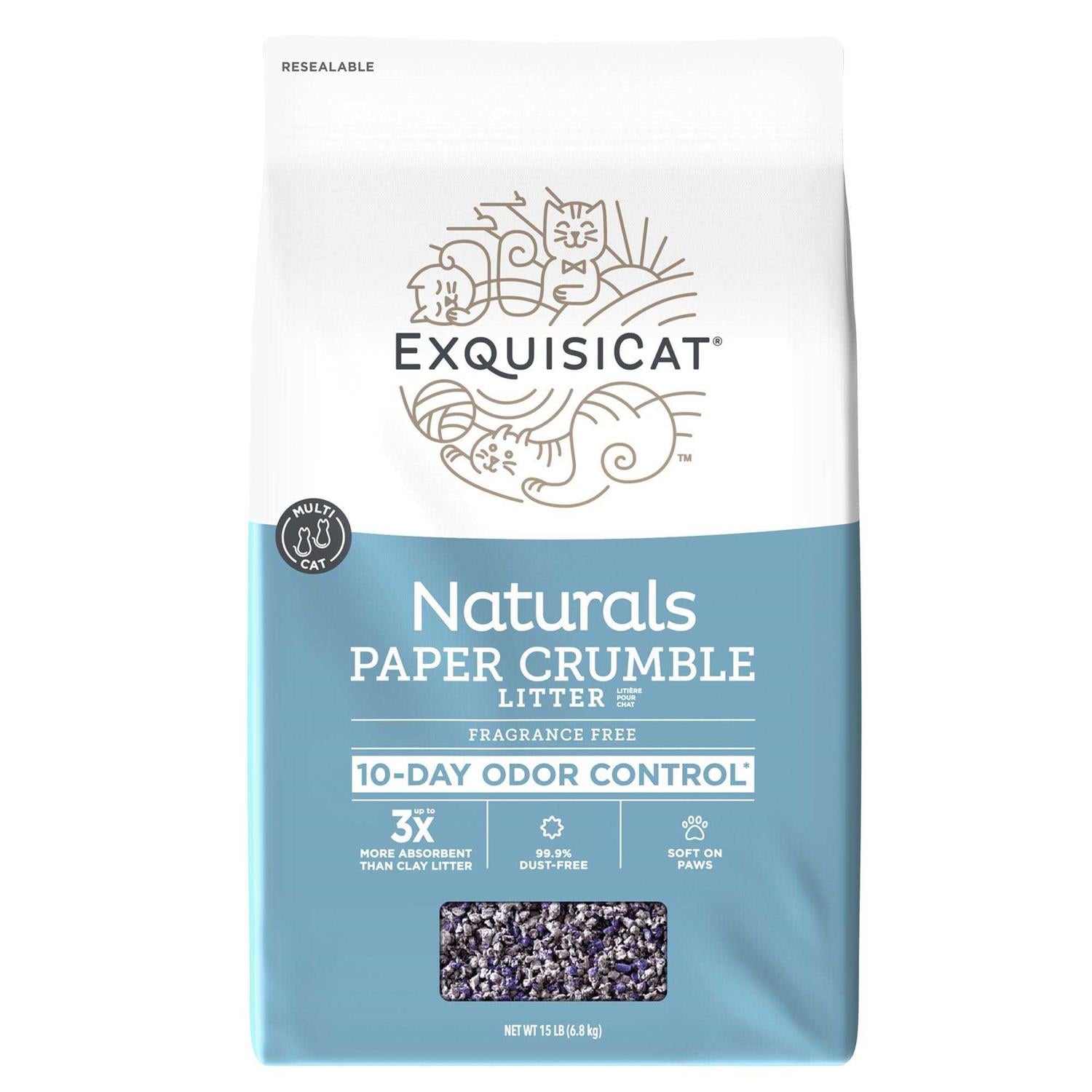 ExquisiCat Naturals Paper Multi-Cat Litter Z79132