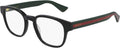 Green Plastic Rectangle Eyeglasses 49mm R124
