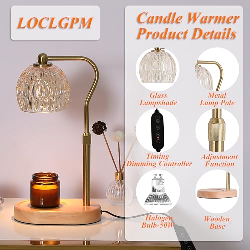 White Candle Warmer Lamp with 2 Bulbs E64881