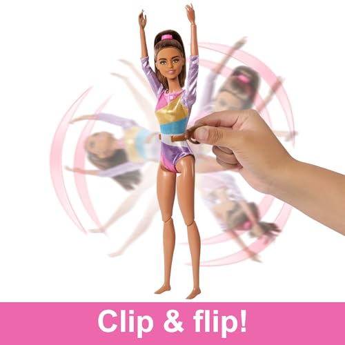 Blonde Gymnast Fashion Doll Playset with Balance Beam Y894