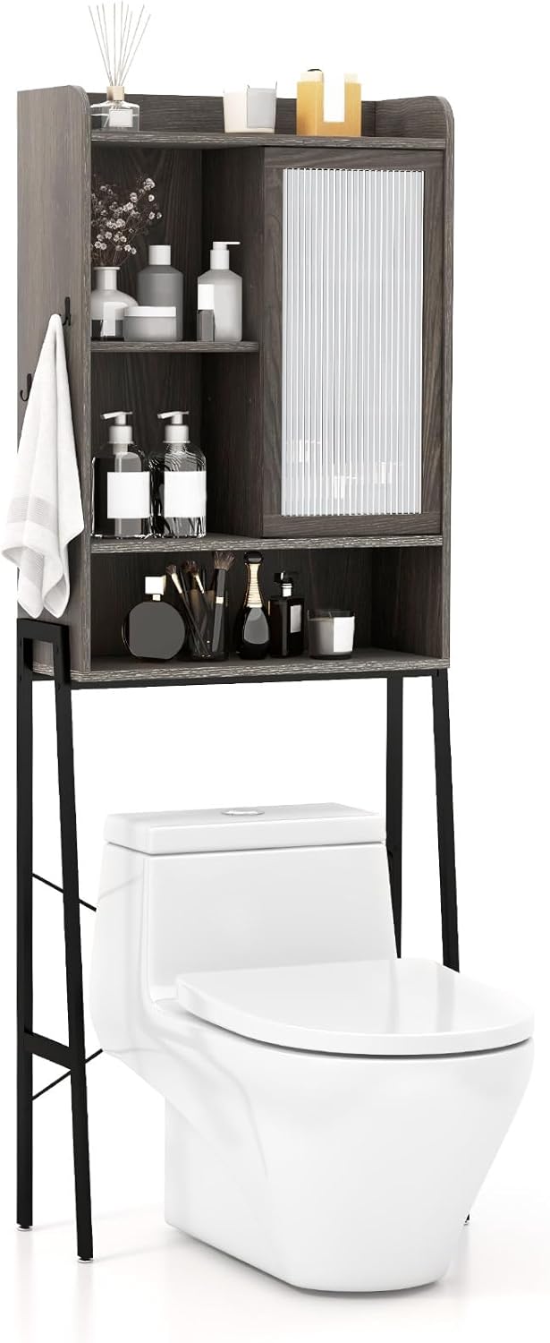 Over The Toilet Storage Cabinet with Sliding Door N991807