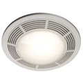 White Round Fan and Light Combo, 100 CFM N392016