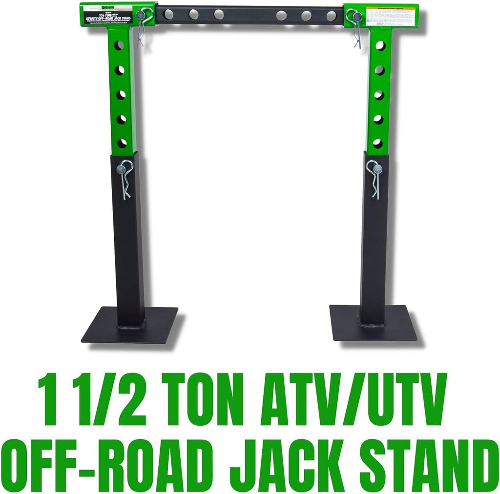 1.5 Ton ATV UTV Jack Stands with Rack Bar Saddle B15109