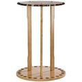 24 Capacity Oak Finish Fishing Rod Rack B890