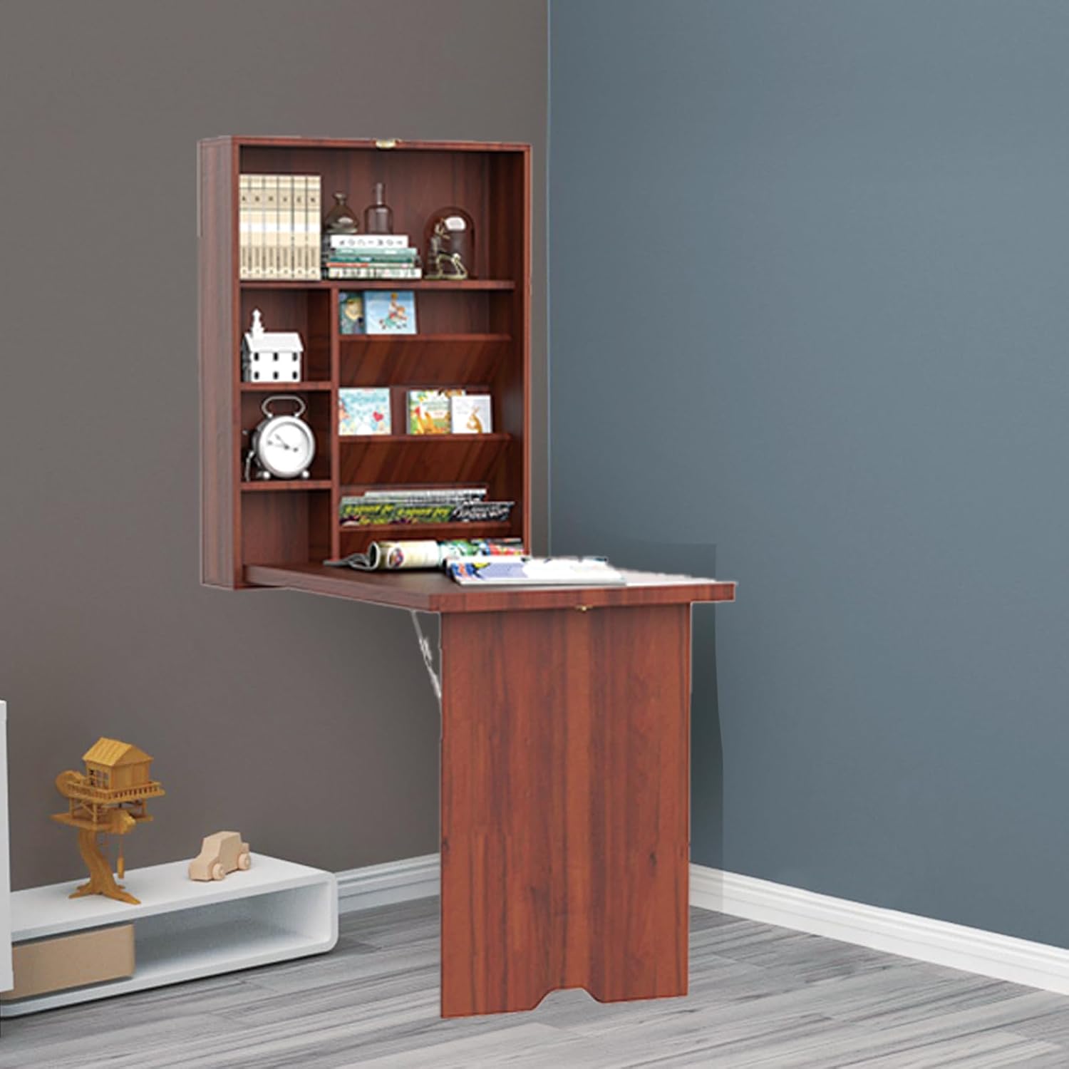 Wall Mounted Desk with Storage Area D79855