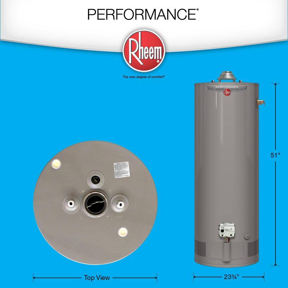 50 gal Short Natural Gas Tank Water Heater B762