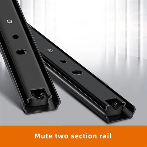 Sliding Rail Linear Bearing Slider Cold Rolled Steel Drawer Slides 8~20Inch Two-Section Cabinet Slides Furniture Hardware T47724
