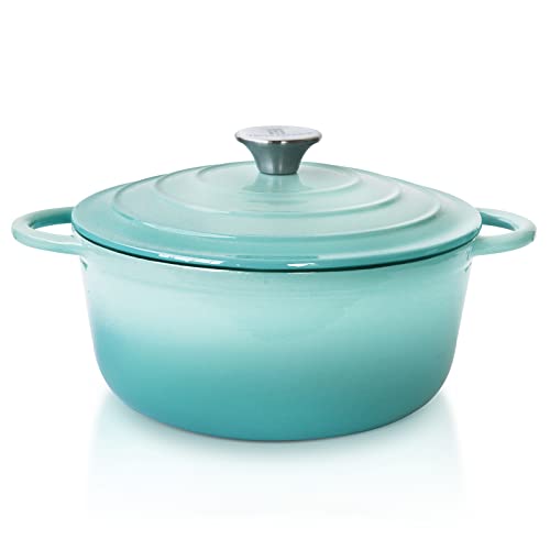 Enamel Coated Cast Iron Dutch Oven with Self Basting Lid W150286