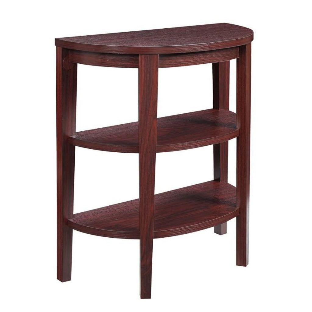 2 Shelf Console Table in Mahogany Q73879