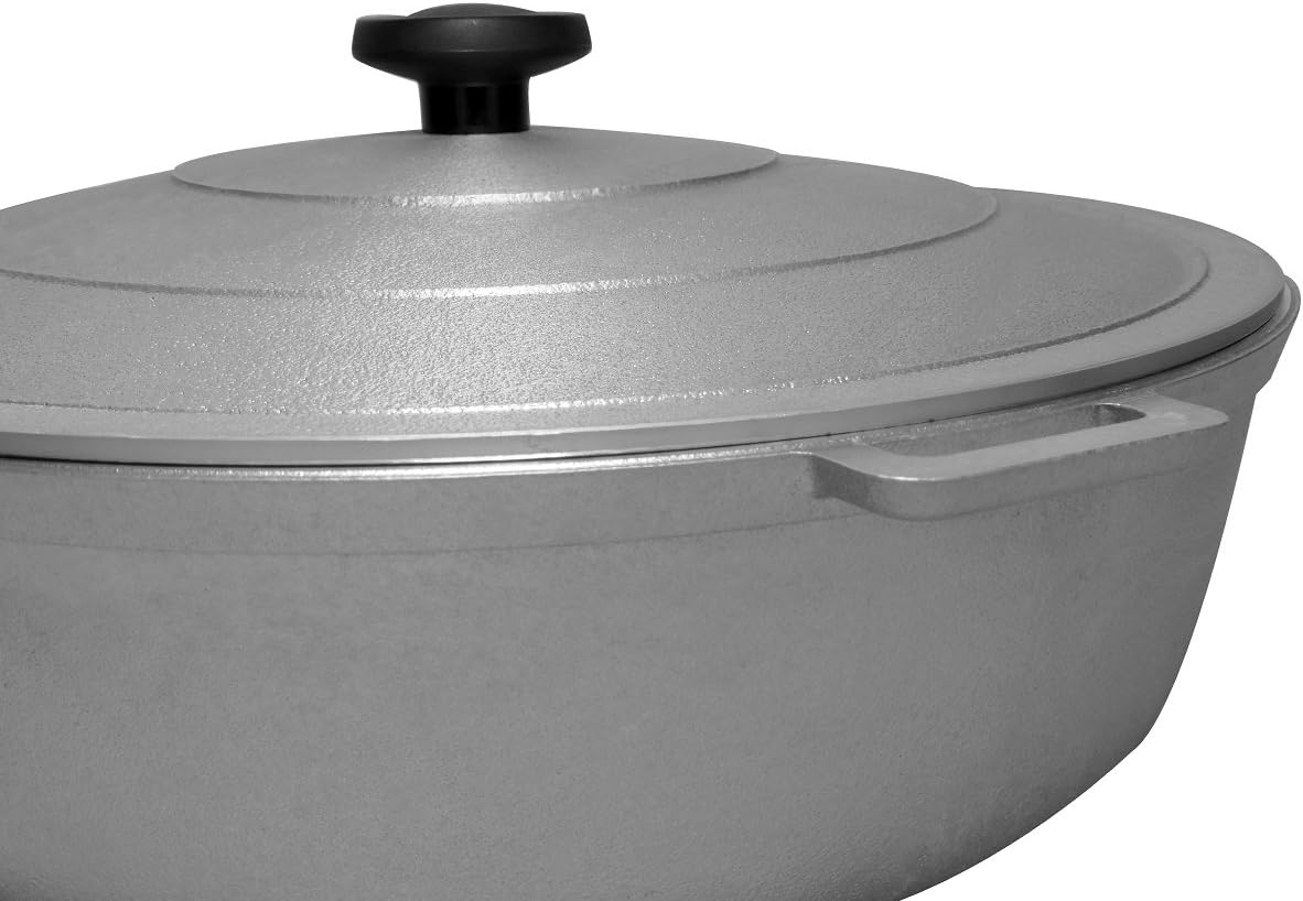 Aluminum Caldero Dutch Oven 5 QT Silver P51680
