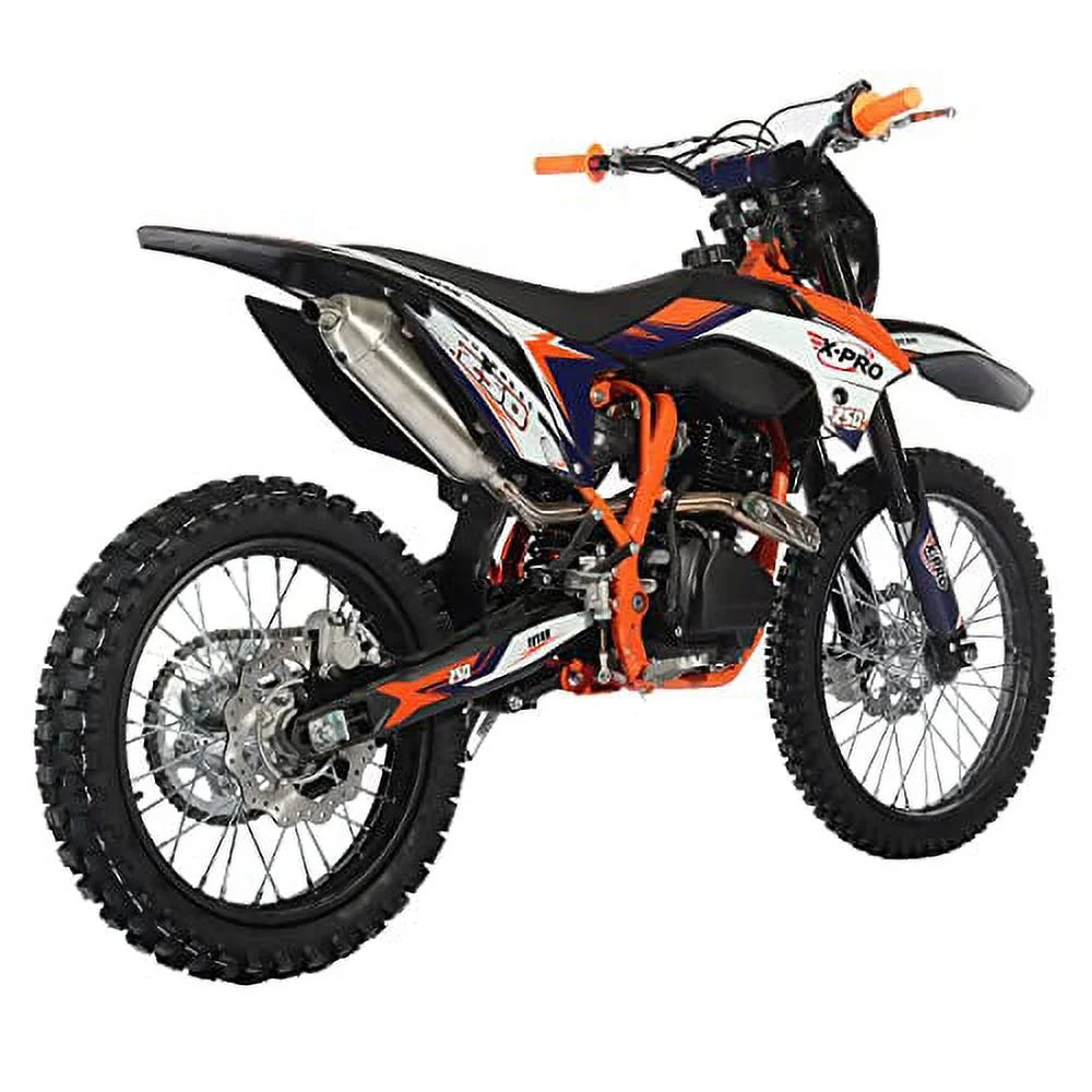 250cc Gas Pit Dirt Bike, 5-Speed Manual Transmission, Electric/Kick Start J112776