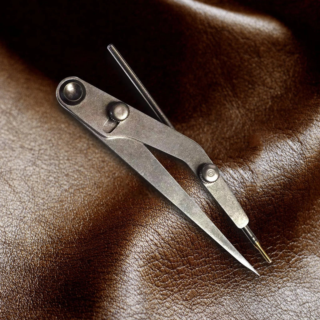 Leather Wing Divider Adjustable Compass for Woodworking Marking O796