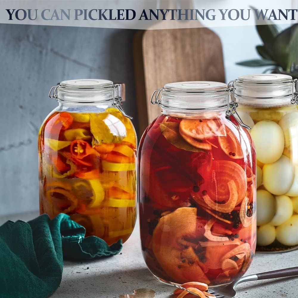 1 Gallon Glass Jar with Airtight Lid I53635