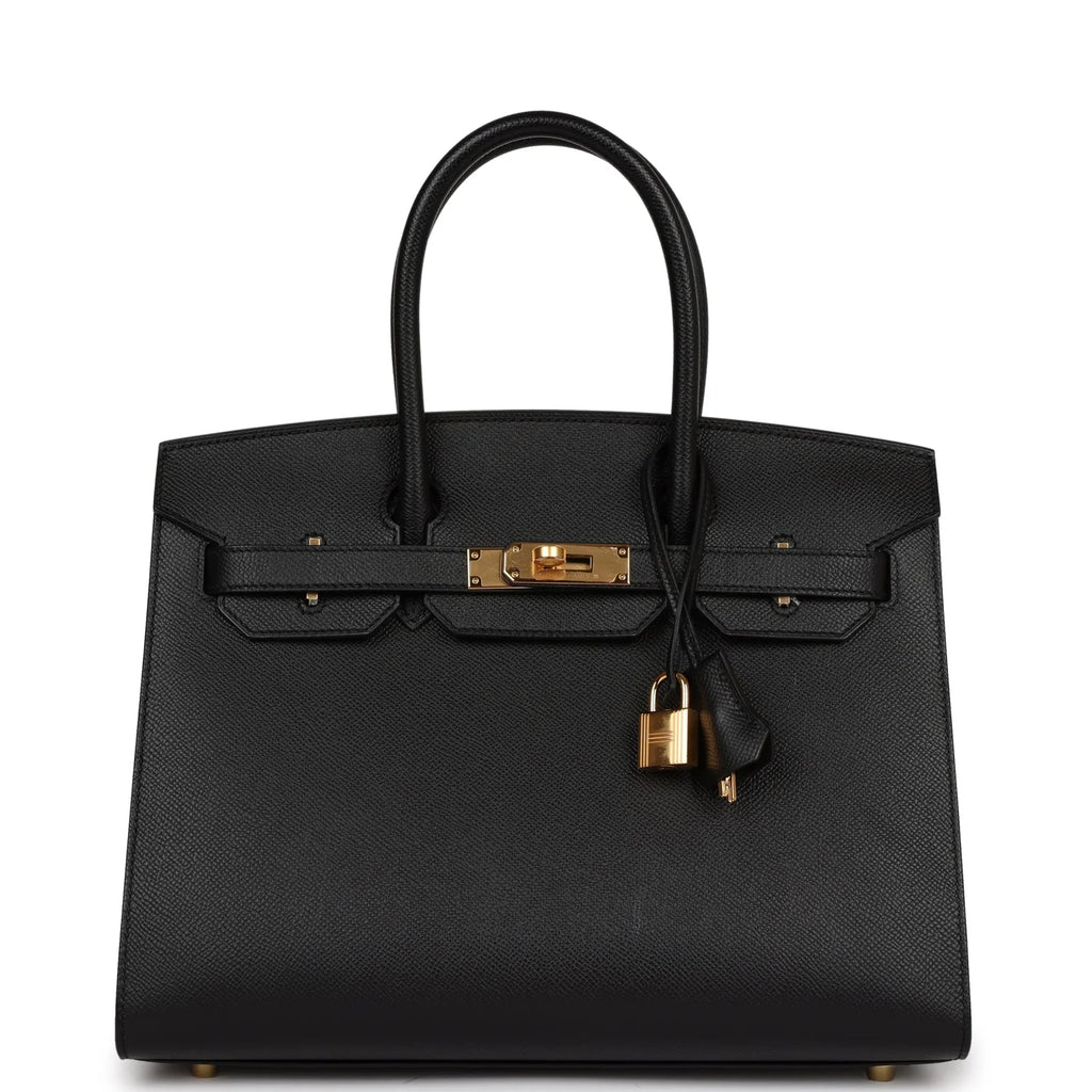 Black Epsom Leather Birkin 30 T46003