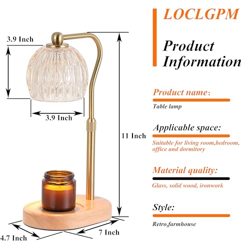 White Candle Warmer Lamp with 2 Bulbs E64881