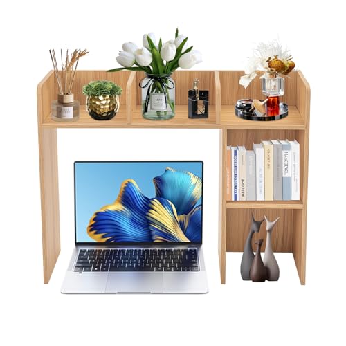 Wood Desktop Bookshelf Storage V807678