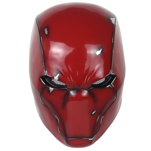 Metallic Effect Red Hood Mask Deluxe Cosplay Prop H564759