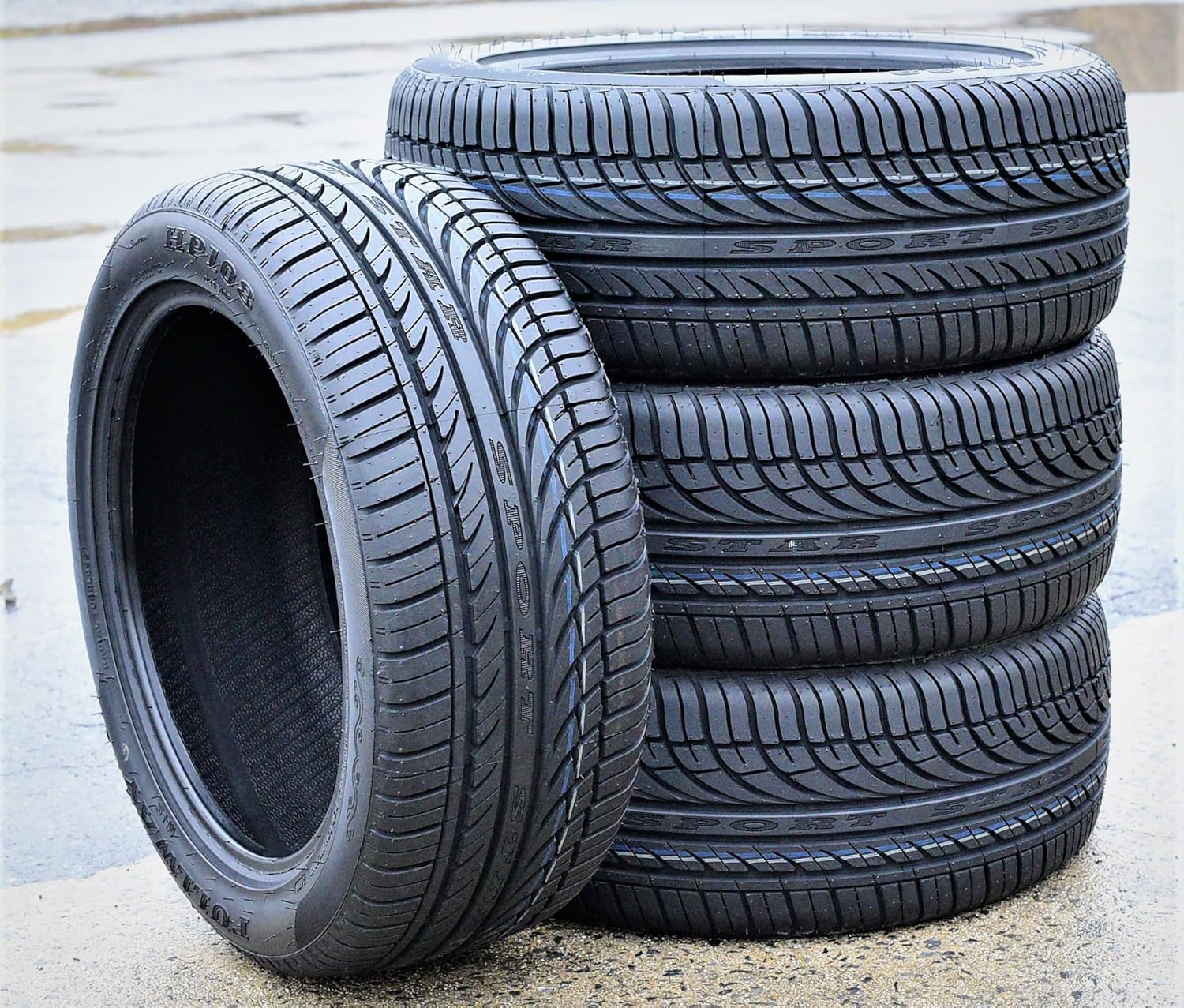 Set of 4 All-Season Passenger Car Performance Radial Tires 205/50R16 87V F519015