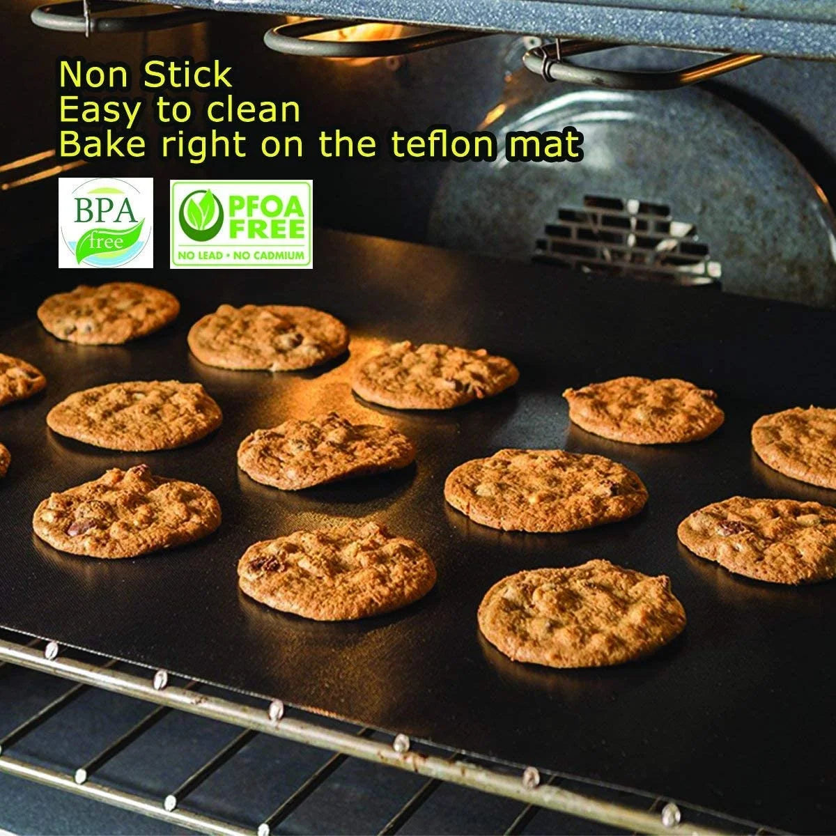 4 Pack 17"x 25" Large Heavy Duty Nonstick Oven Liners R908370