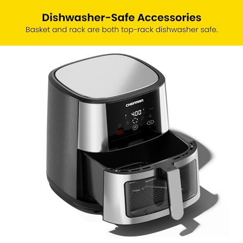 XL 8-Qt Air Fryer, Stainless Steel, Nonstick Q995