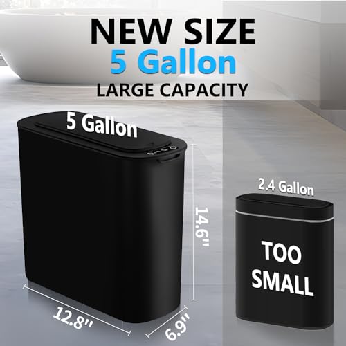 Black Automatic Motion Sensor Trash Can X4777