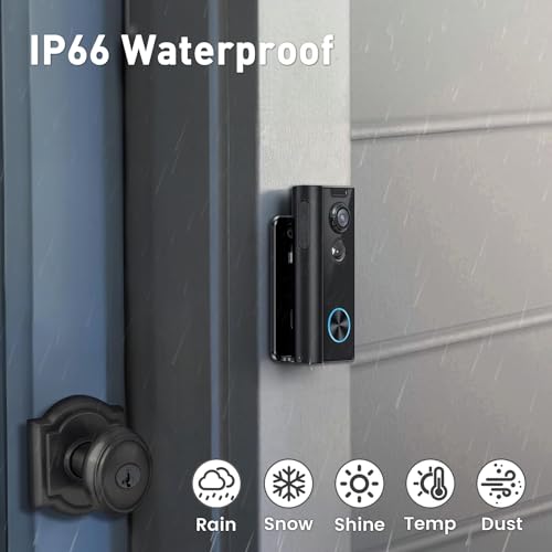 2K Video Doorbell Camera with Chime, Night Vision Y132458