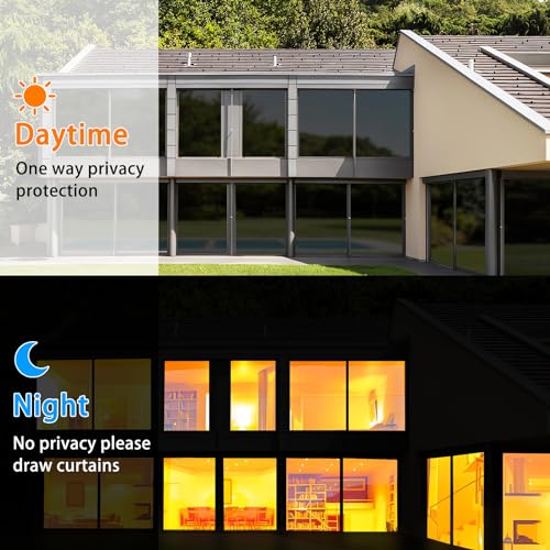 Diamond Black Silver One Way Window Film, 29.5 inch x 6.5 feet C950025