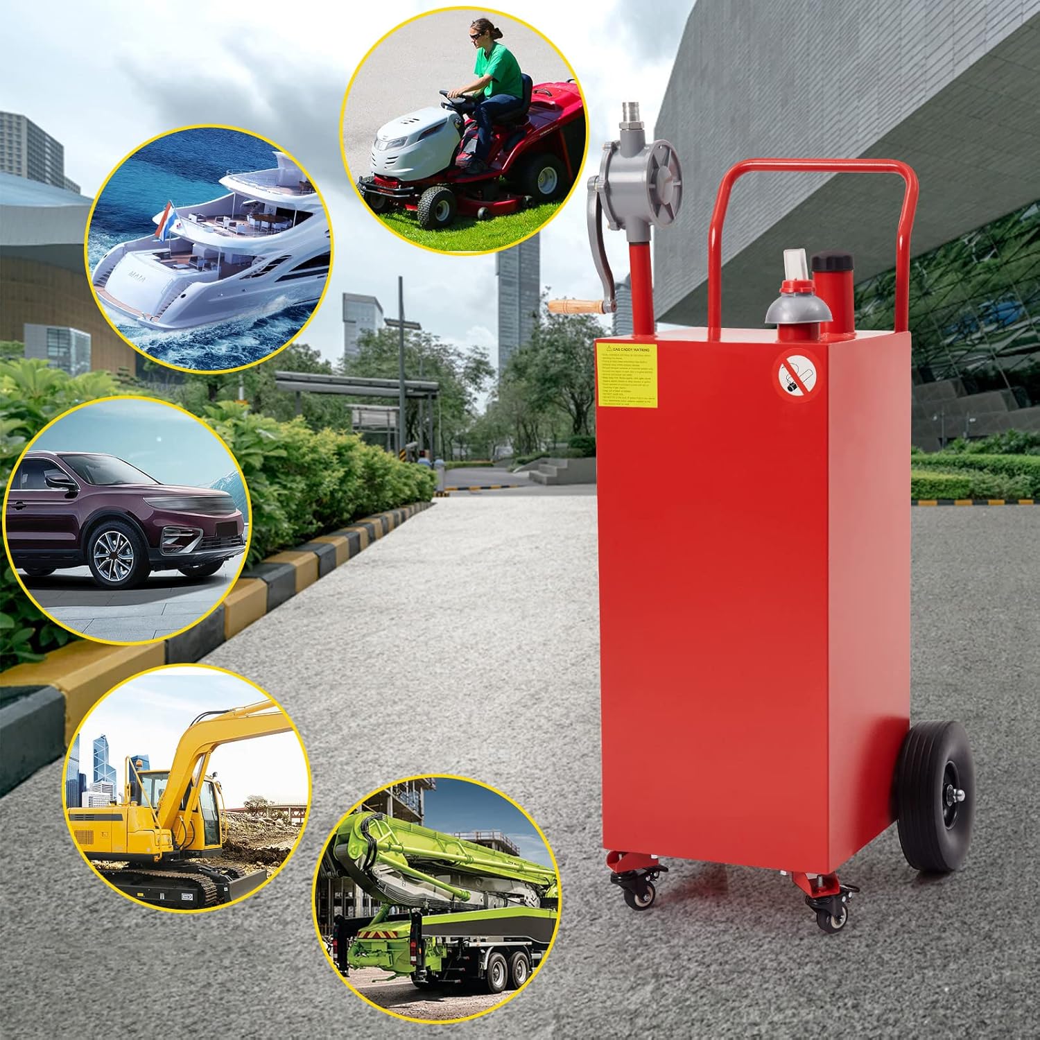 30 Gallon Portable Fuel Tank with Pump J70551