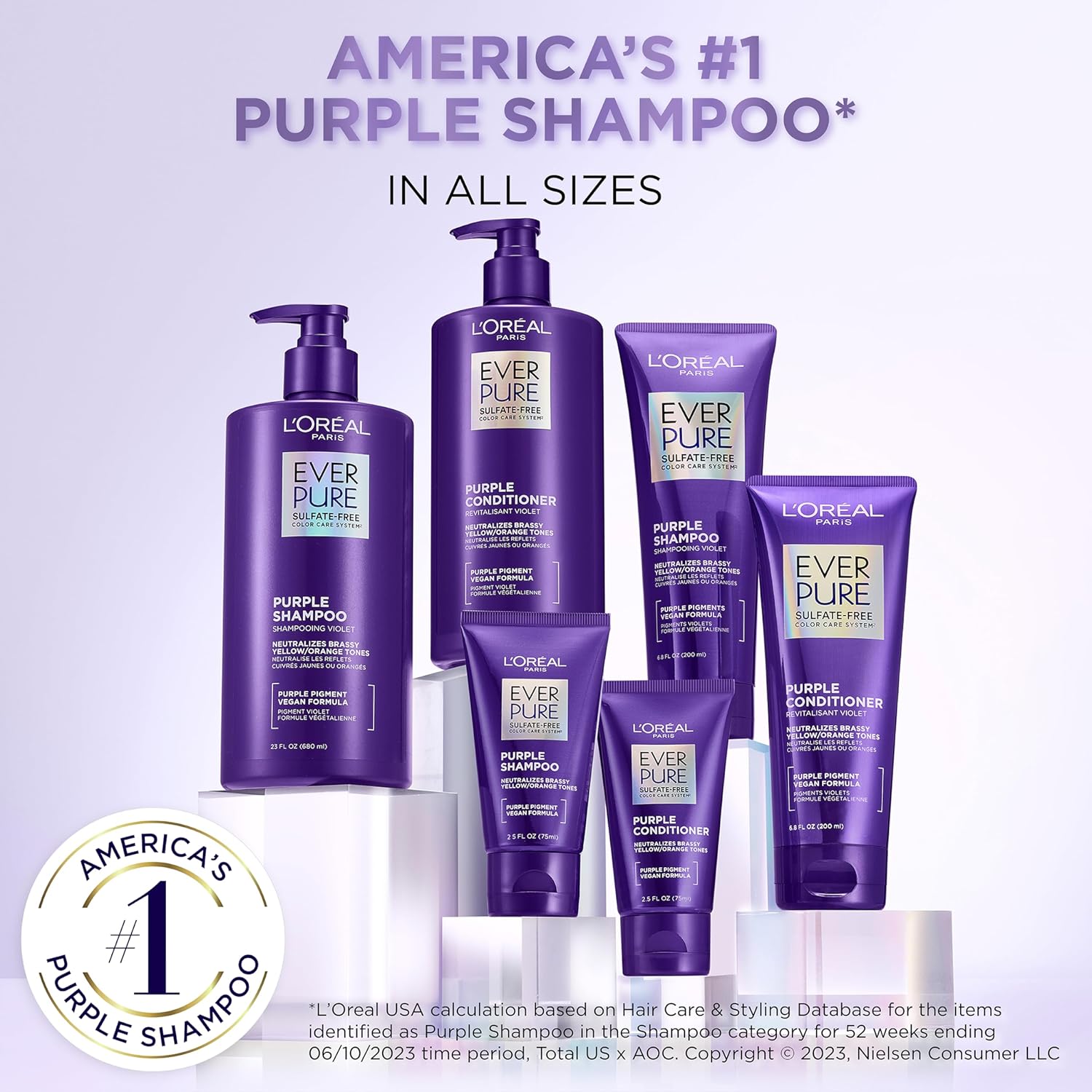 Sulfate Free Purple Shampoo and Conditioner Set U568612