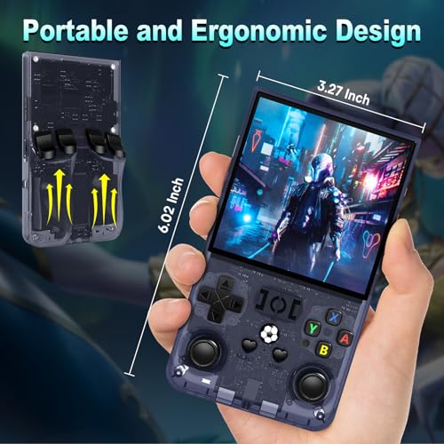4.0 inch IPS Screen Handheld Retro Game Console (Transparent Gray) N1247