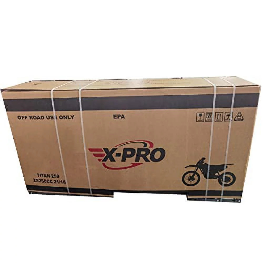 250cc Gas Pit Dirt Bike, 5-Speed Manual Transmission, Electric/Kick Start J112776