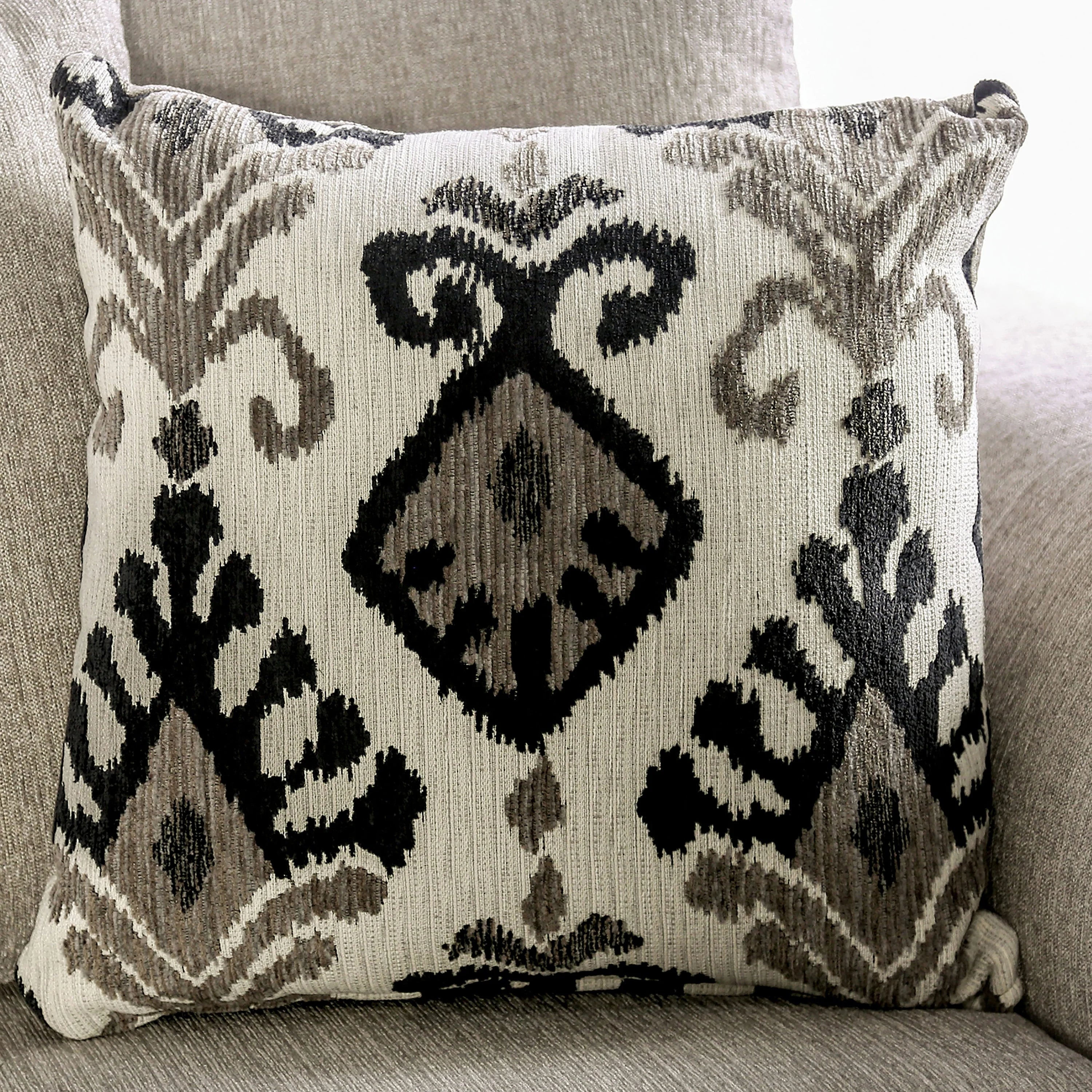 Light Taupe Fabric Upholstered Sofa E5890