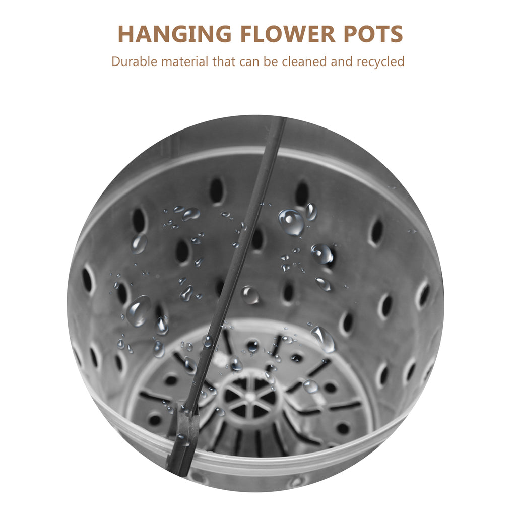 5 Sets Hanging Flower Pot Planter PP Material Pots Root Control T2146