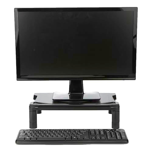 Black Height Adjustable Monitor Stand N377