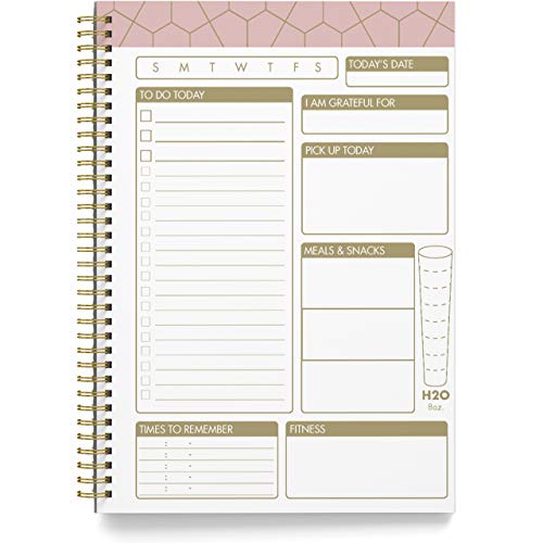Blue Gold Geometrics Undated To Do List Notebook M44356