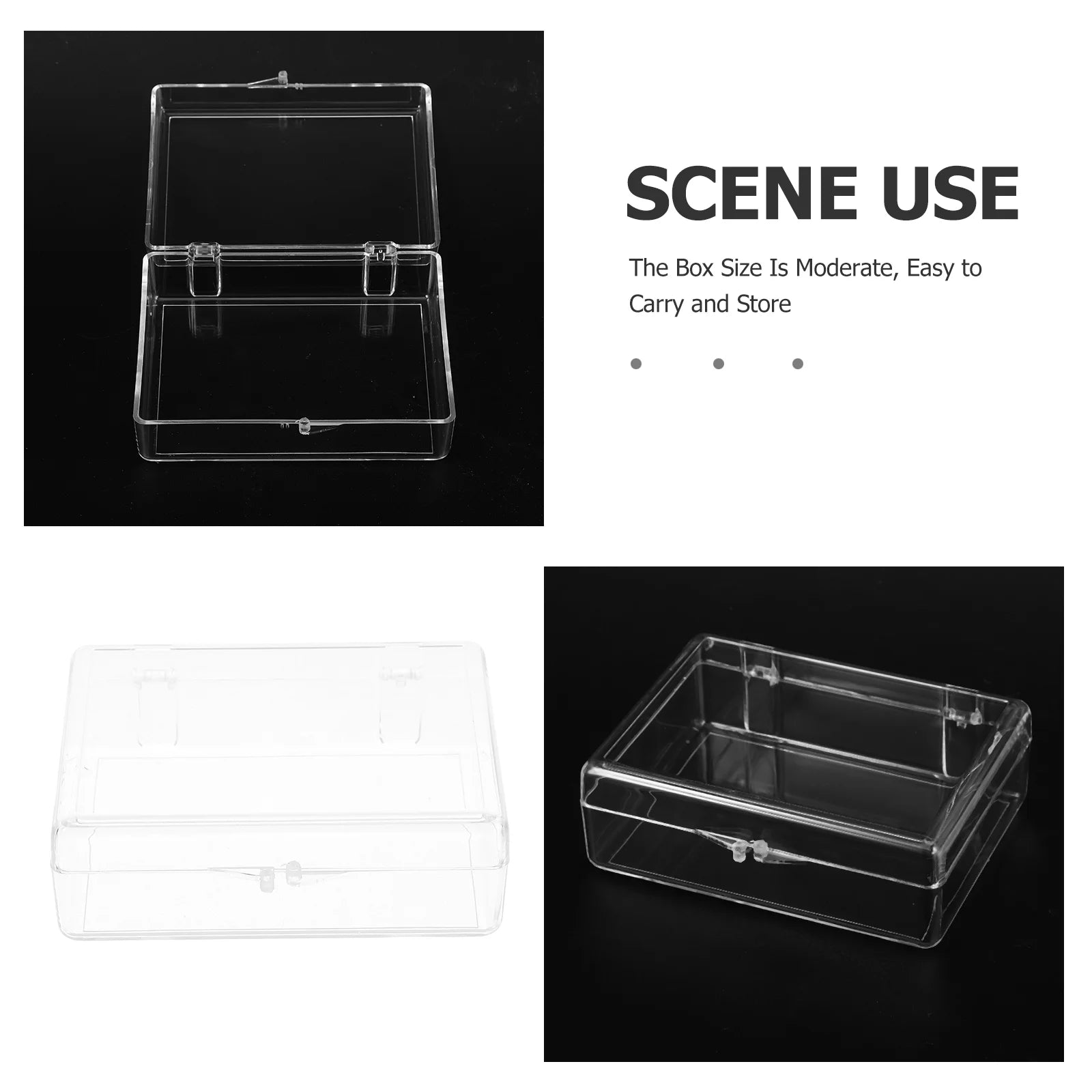 Transparent Rectangle Storage Box E93311