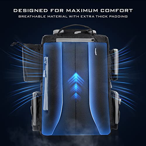 43L Fishing Tackle Backpack with Rod Holders and Rain Cover C5466