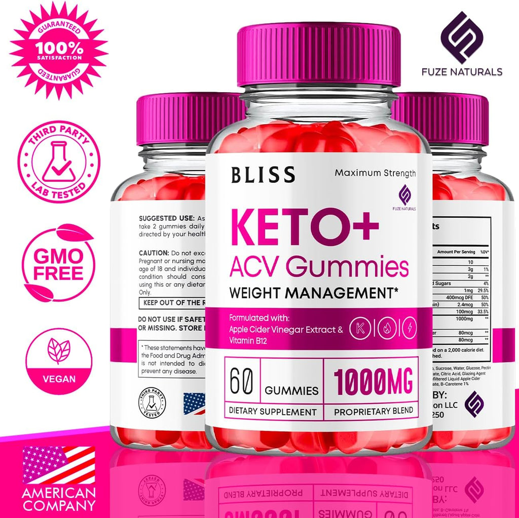 Keto ACV Gummies 1000mg Apple Cider Vinegar Vitamin B12 B6 Folate Supplement (60 Gummies) S15550