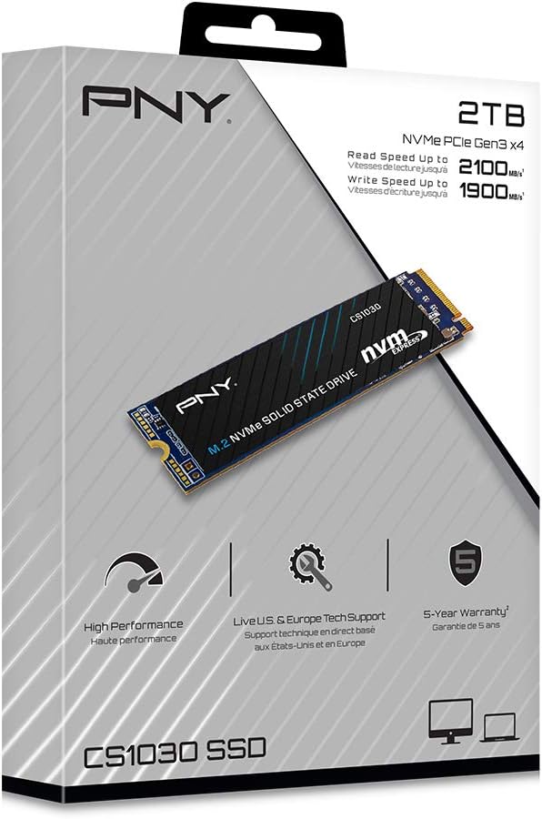 2TB M.2 NVMe PCIe Gen3 x4 Internal Solid State Drive A161