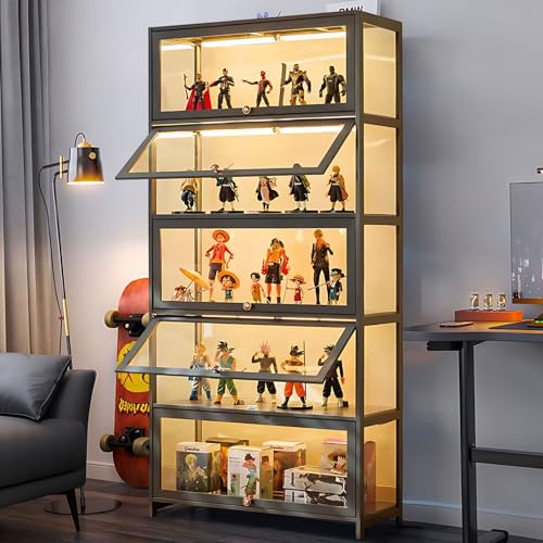 5-Tier Acrylic Glass Door Display Cabinet W4815