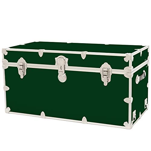 Black Leather Embossed Vinyl Trunk 36"x18"x18" P1803