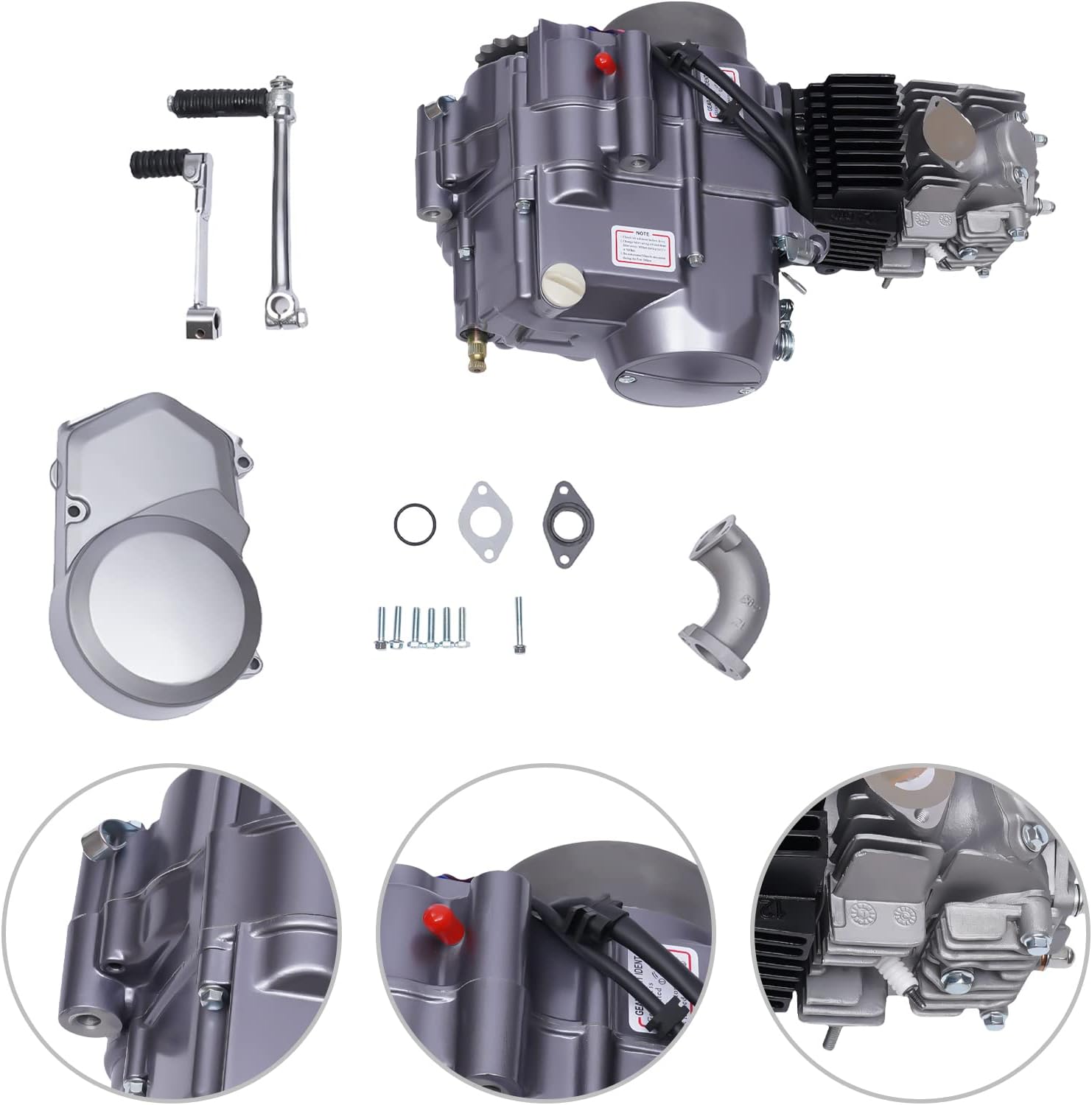 140CC 4 Stroke Single Cylinder Manual Clutch Kick Starter Engine Motor N3524