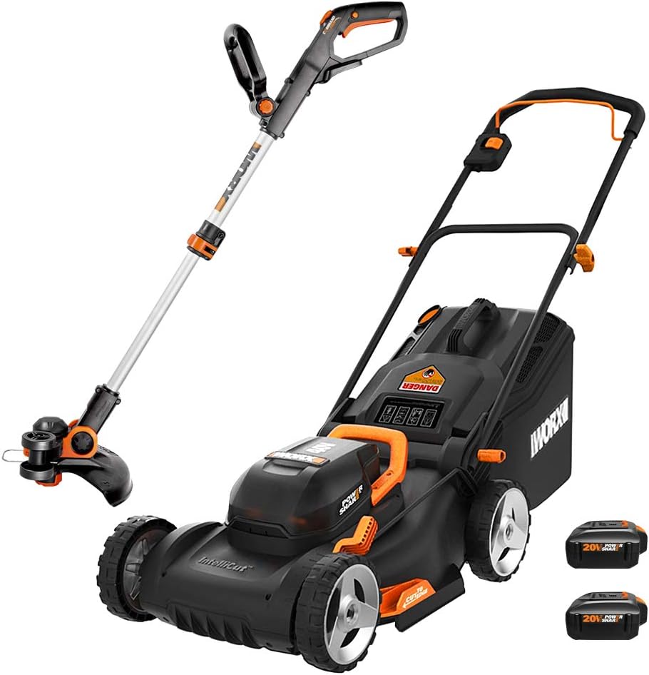 20V Power Share Lawn Mower and Grass Trimmer V347