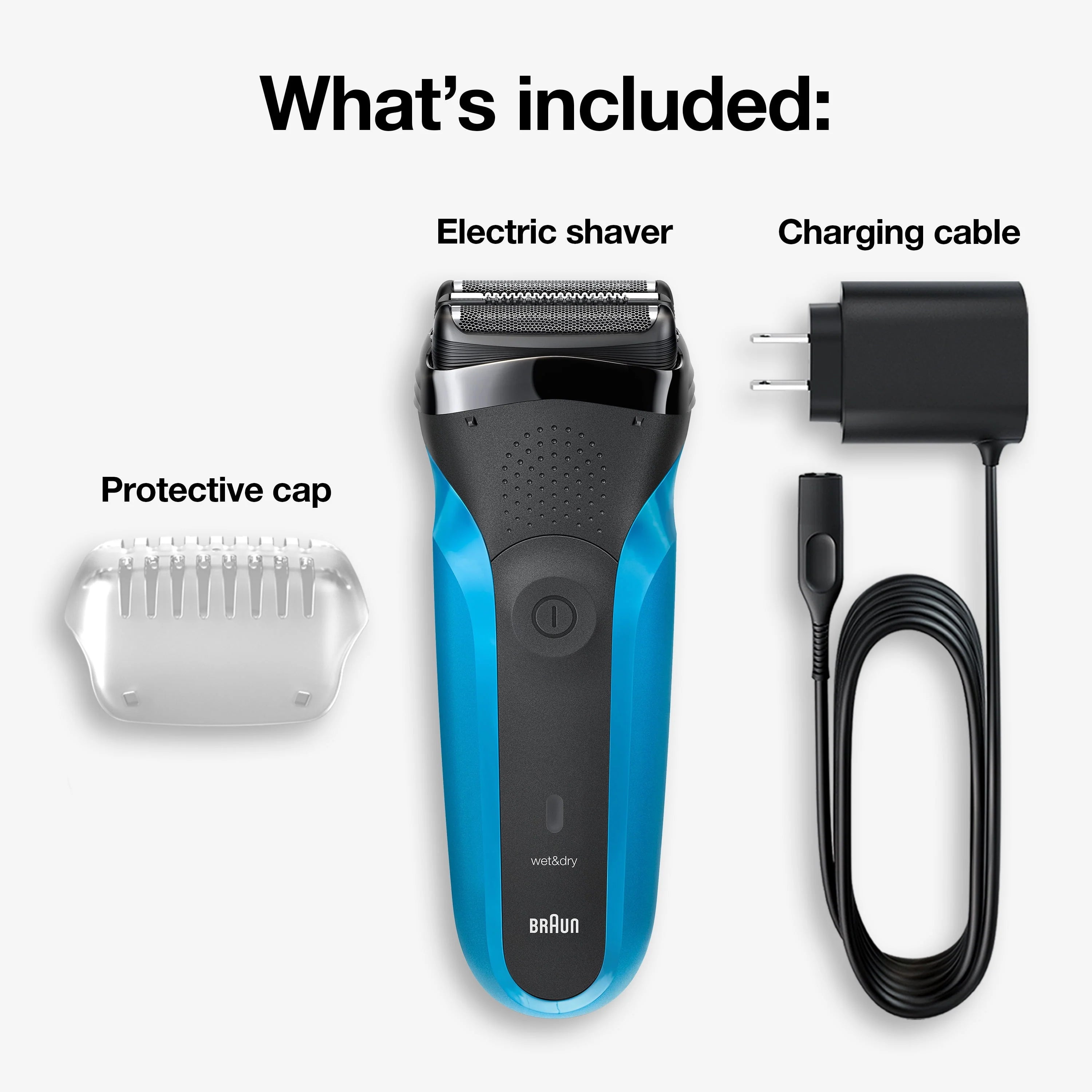 Rechargeable Wet Dry Electric Shaver V69319