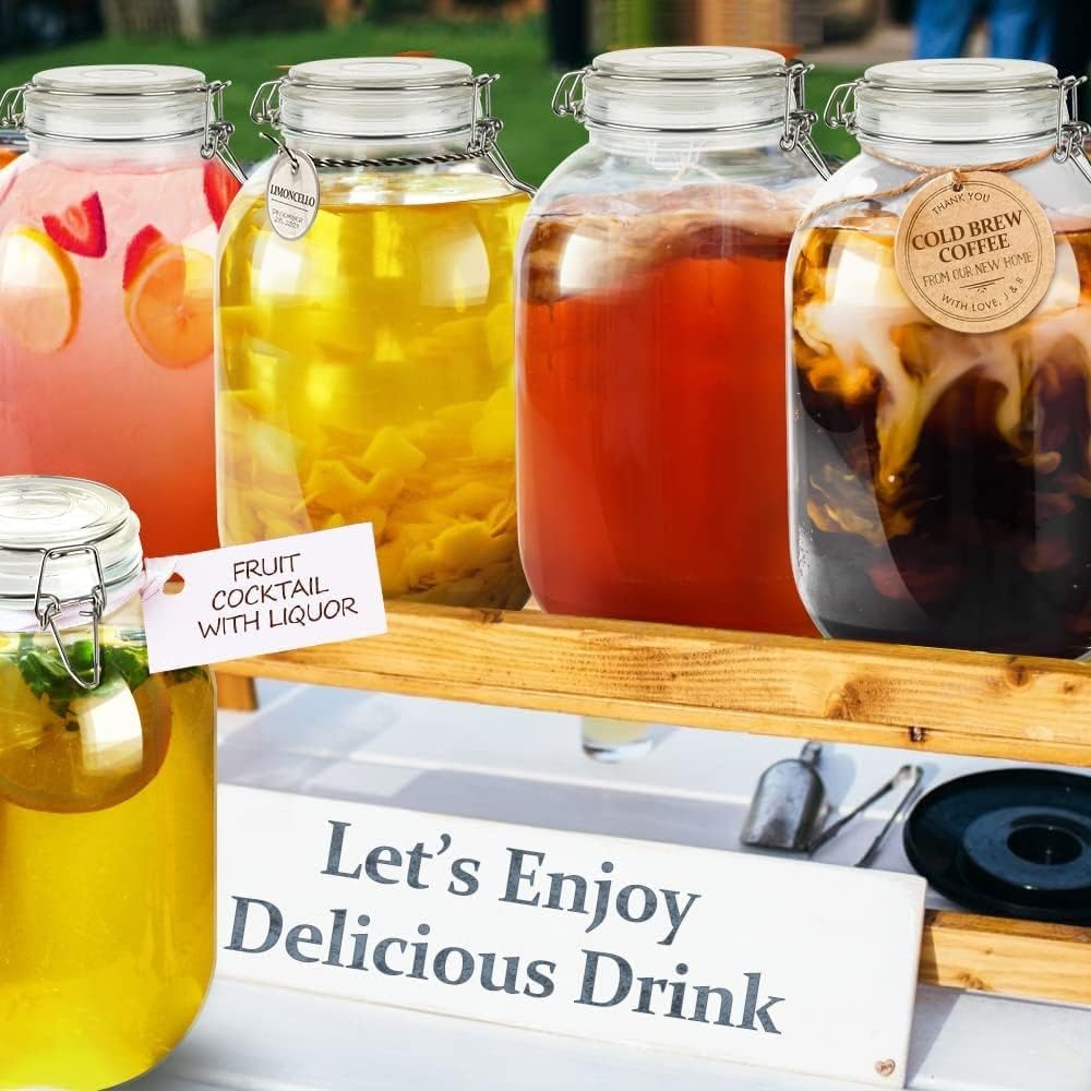 1 Gallon Glass Jar with Airtight Lid I53635