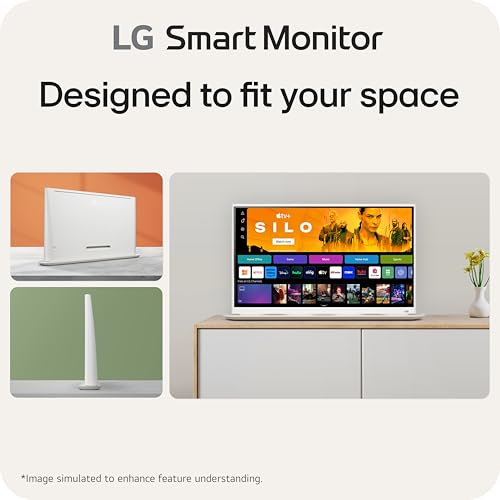 32-Inch 4K UHD Smart Monitor with IPS Display White Q37782