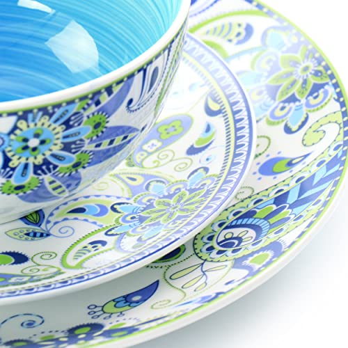 16 Piece Round Porcelain Dinnerware Set N30075