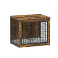 Grey 27" Wooden Dog Crate with Double Doors G613