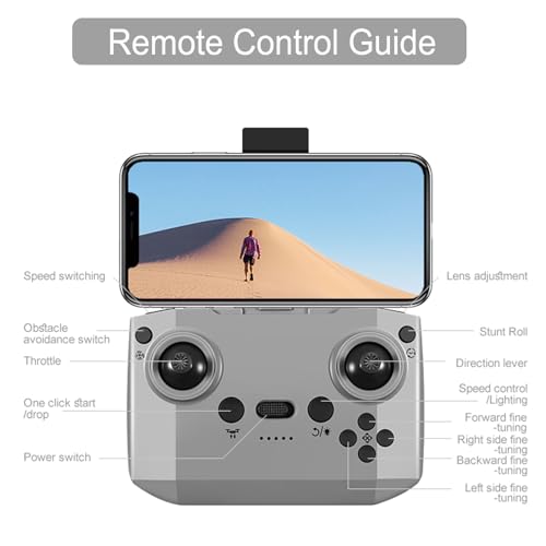 Black Mini HD FPV Drone with Camera 1080P, 2 Batteries Z279947